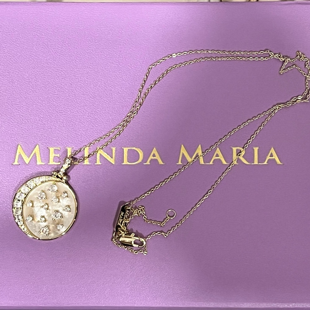Melinda Maria Gold Pendant Necklace